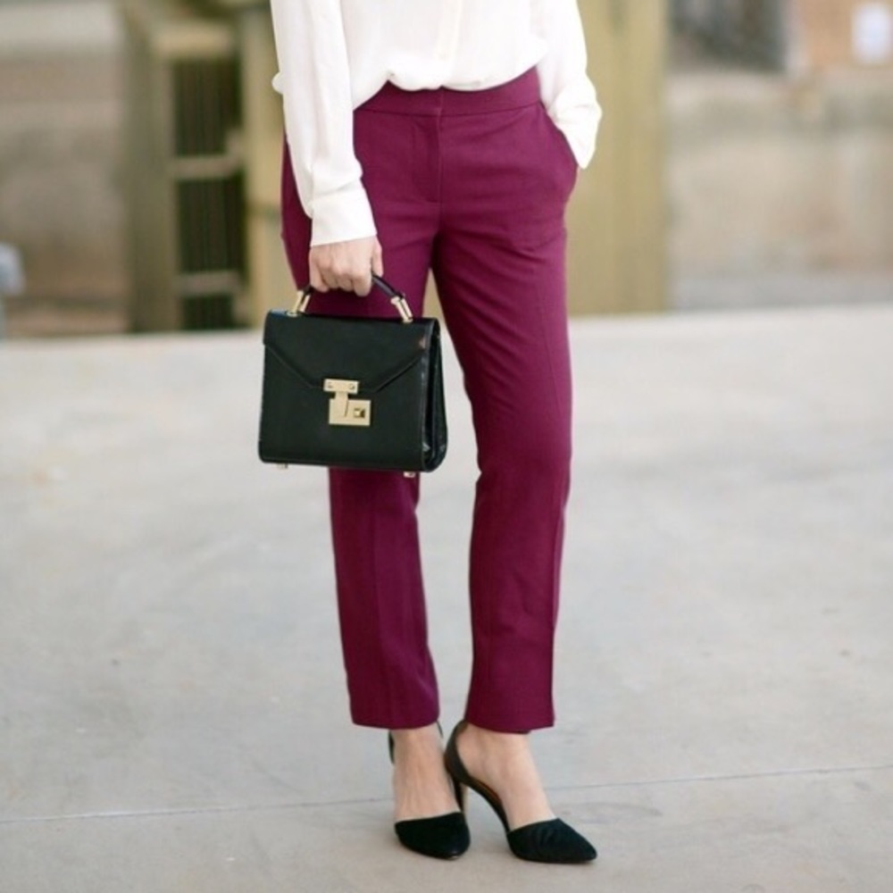 J. Crew Campbell Capri Pant in Bi-stretch Wool